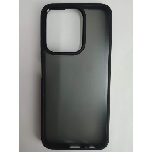 Чехол пластиковый Xiaomi Redmi 15C/POCO C85 матовый с окантовкой черный