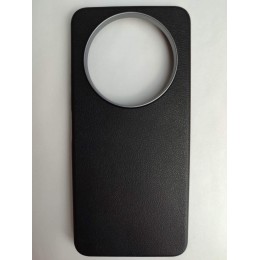 Чехол пластиковый Xiaomi Redmi А3/A3X/POCO C61 ЭкоКожа с оободком черный