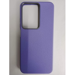 Чехол пластиковый Xiaomi Redmi A5/POCO C71 ЭкоКожа с оободком сиреневый