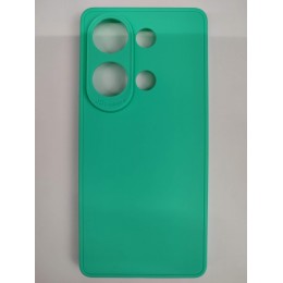 Чехол пластиковый Xiaomi Redmi Note 13 Pro/Poco X6 матовый с защитой камеры мятный