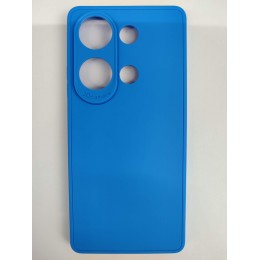 Чехол пластиковый Xiaomi Redmi Note 13 Pro/Poco X6 матовый с защитой камеры синий