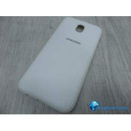 Чехол Premium силикон с кожаной вставкой Samsung Galaxy J5 2017 (J530) белый