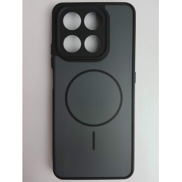 Чехол силикон-пластик Honor X7D матовый черно-серый