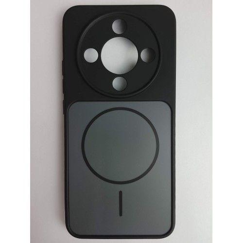 Чехол силикон-пластик Honor X9D матовый черно-серый