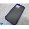 Чехол силикон-пластик iPhone 12 Mini Shockproof фиолетово-желтый