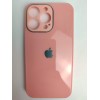 Чехол силикон-пластик iPhone 13 Pro глянец с логотипом розовый