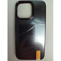 Чехол силикон-пластик iPhone 13 Pro матовый с логотипом фиолетовый (01)