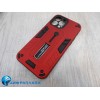 Чехол силикон-пластик iPhone 13 Pro Max противоударный с подставкой красный (01)