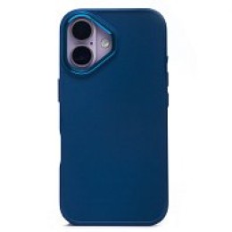 Чехол силикон-пластик iPhone 16 SC311 синий