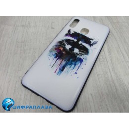 Чехол силикон пластик Samsung A30 EDIVIA 3D принт (048)
