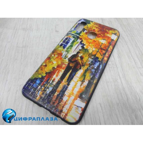 Чехол силикон пластик Samsung A30 EDIVIA 3D принт (063)