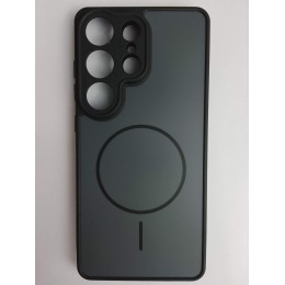 Чехол силикон-пластик Samsung S26 Ultra матовый черно-серый