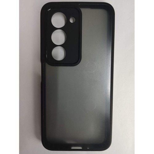 Чехол силикон-пластик Xiaomi Redmi 15 матовый с окантовкой черный