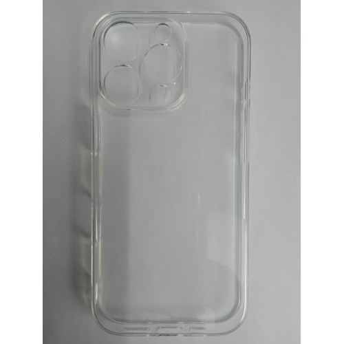 Чехол силиконовый Clear Case iPhone 16 Pro прозрачный с защитой камеры
