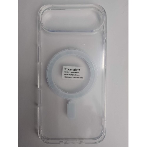 Чехол силиконовый Clear Case iPhone 17 Air Magsafe прозрачный