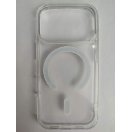 Чехол силиконовый Clear Case iPhone 17 Pro Magsafe прозрачный