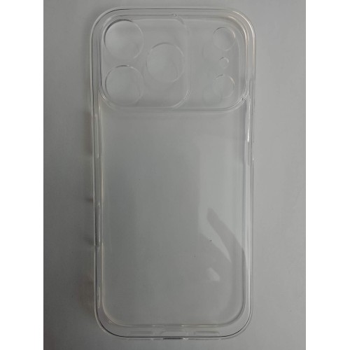 Чехол силиконовый Clear Case iPhone 17 Pro прозрачный