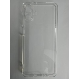 Чехол силиконовый Clear Case Samsung A07 прозрачный с защитой камеры