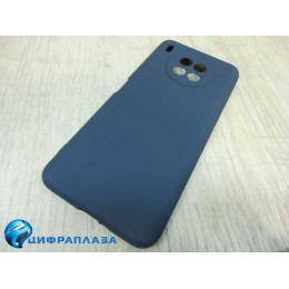 Чехол силиконовый Honor 50 Lite Silicone Case темно-синий