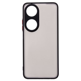 Чехол силиконовый Honor X7B матовый с окантовкой черный