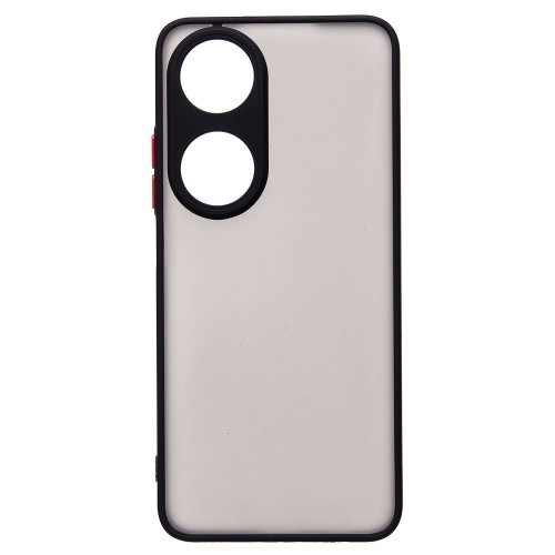 Чехол силиконовый Honor X7B матовый с окантовкой черный