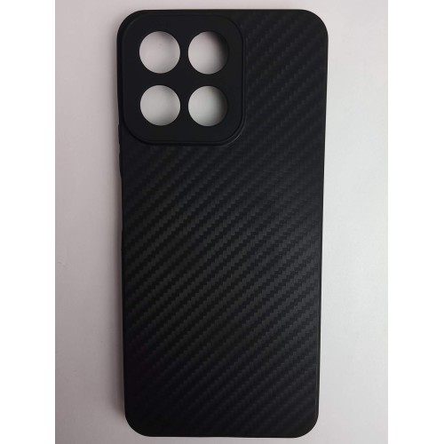 Чехол силиконовый Honor X7C карбон черный