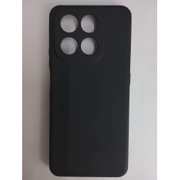 Чехол силиконовый Honor X7D матовый с защитой камеры черный