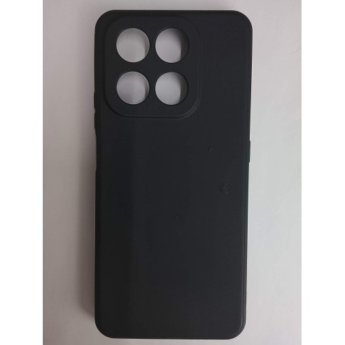 Чехол силиконовый Honor X7D матовый с защитой камеры черный