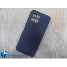 Чехол силиконовый Honor X8 5G Silicone Cover темно-синий