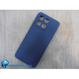 Чехол силиконовый Honor X8A Silicone Cover Nano 2mm темно-синий