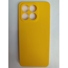 Чехол силиконовый Honor X8A Soft Touch матовый желтый