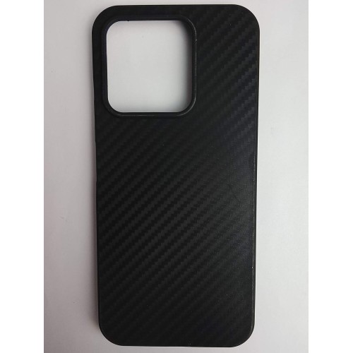 Чехол силиконовый Honor X8C карбон черный