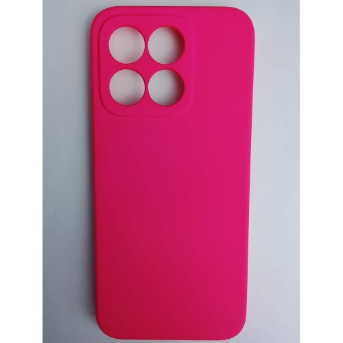 Чехол силиконовый Honor X8C Silicone Case без лого фуксия