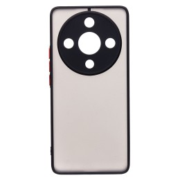 Чехол силиконовый Honor X9B матовый с окантовкой черный