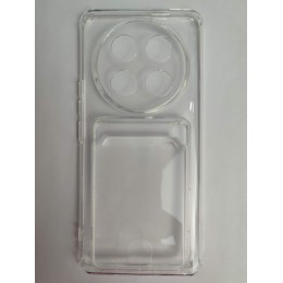 Чехол силиконовый Honor X9C прозрачный с визитницей 