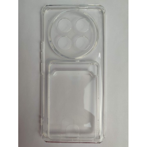 Чехол силиконовый Honor X9C прозрачный с визитницей 