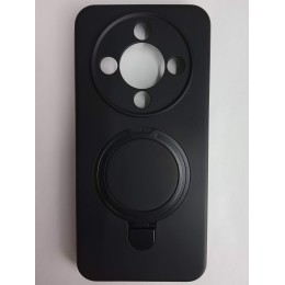 Чехол силиконовый Honor X9D MagSafe цветной с кольцом черный