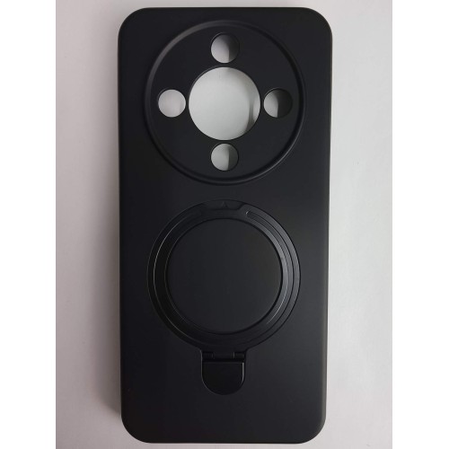 Чехол силиконовый Honor X9D MagSafe цветной с кольцом черный