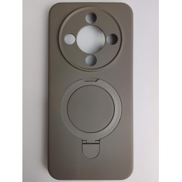 Чехол силиконовый Honor X9D MagSafe цветной с кольцом серый