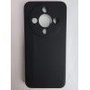 Чехол силиконовый Honor X9D матовый с защитой камеры черный