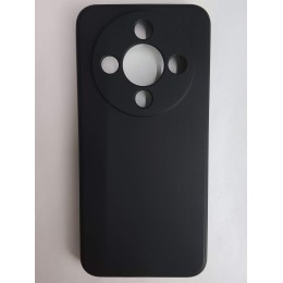 Чехол силиконовый Honor X9D матовый с защитой камеры черный
