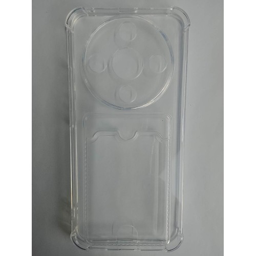 Чехол силиконовый Honor X9D прозрачный с визитницей 