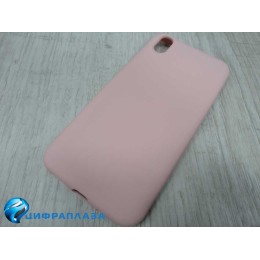 Чехол силиконовый Huawei Honor 8S Silicone Case New Era светло-розовый