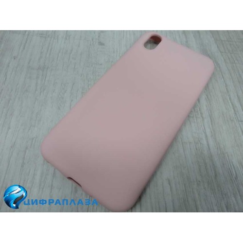 Чехол силиконовый Huawei Honor 8S Silicone Case New Era светло-розовый