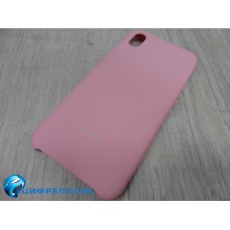 Чехол силиконовый Huawei Honor 8S Silicone Case Soft Touch розовый*