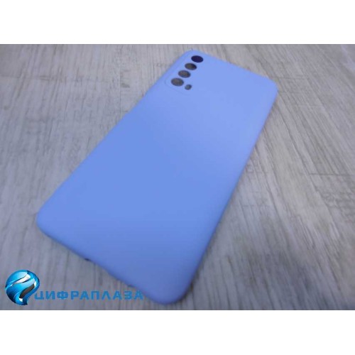 Чехол силиконовый Huawei P Smart 2021/Y7a Silicone Case New Era голубой