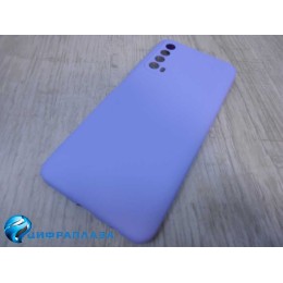 Чехол силиконовый Huawei P Smart 2021/Y7a Silicone Case New Era сиреневый