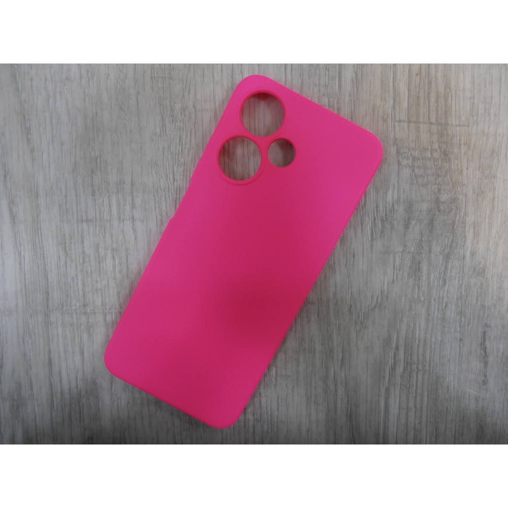 Чехол силиконовый Infinix HOT 30 Play Silicone Cover Nano фуксия