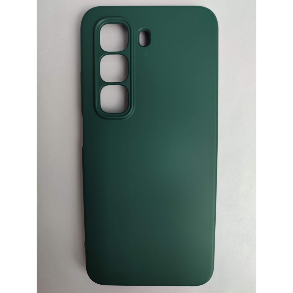 Чехол силиконовый Infinix Hot 50 5G Silicone Cover Nano темно-зеленый