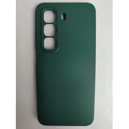 Чехол силиконовый Infinix Hot 50 5G Silicone Cover Nano темно-зеленый